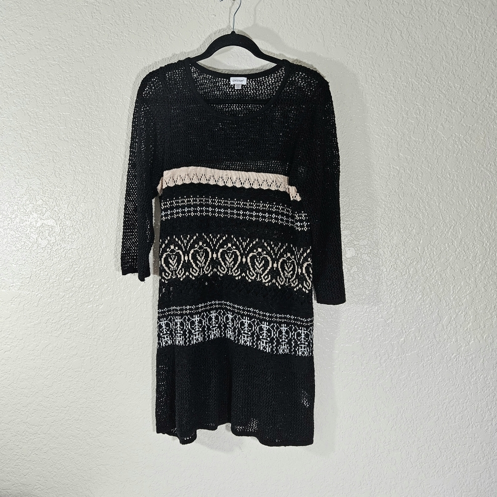 Avenue Crochet Long Sleeve Dress Size 14-16